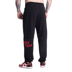 Gasp Vintage Sweat Pants Black/Red Regural length