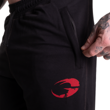 Gasp Vintage Sweat Pants Black/Red Long length