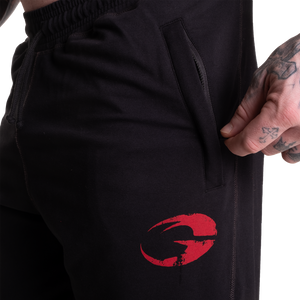 Gasp Vintage Sweat Pants Black/Red Long length