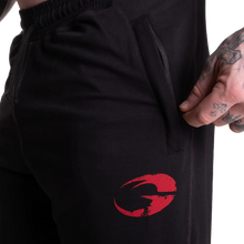 Gasp Vintage Sweat Pants Black/Red Regural length