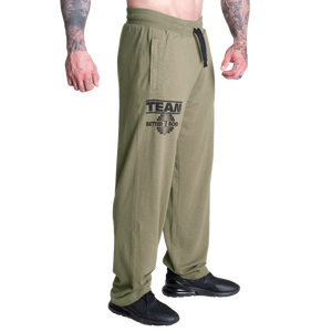 Better Bodies Sweatpants, Washed Green Regural Length