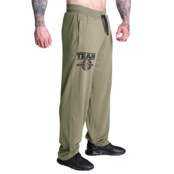 Better Bodies Sweatpants, Washed Green Regural Length