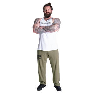 Better Bodies Sweatpants, Washed Green Regural Length