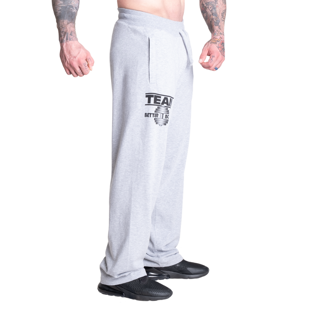 Better Bodies Sweatpants, Grey Melange Regural Length