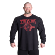 Better Bodies Thermal Team Sweater, Black/Red