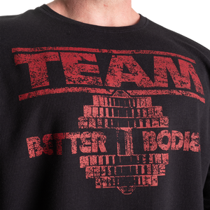 Better Bodies Thermal Team Sweater, Black/Red