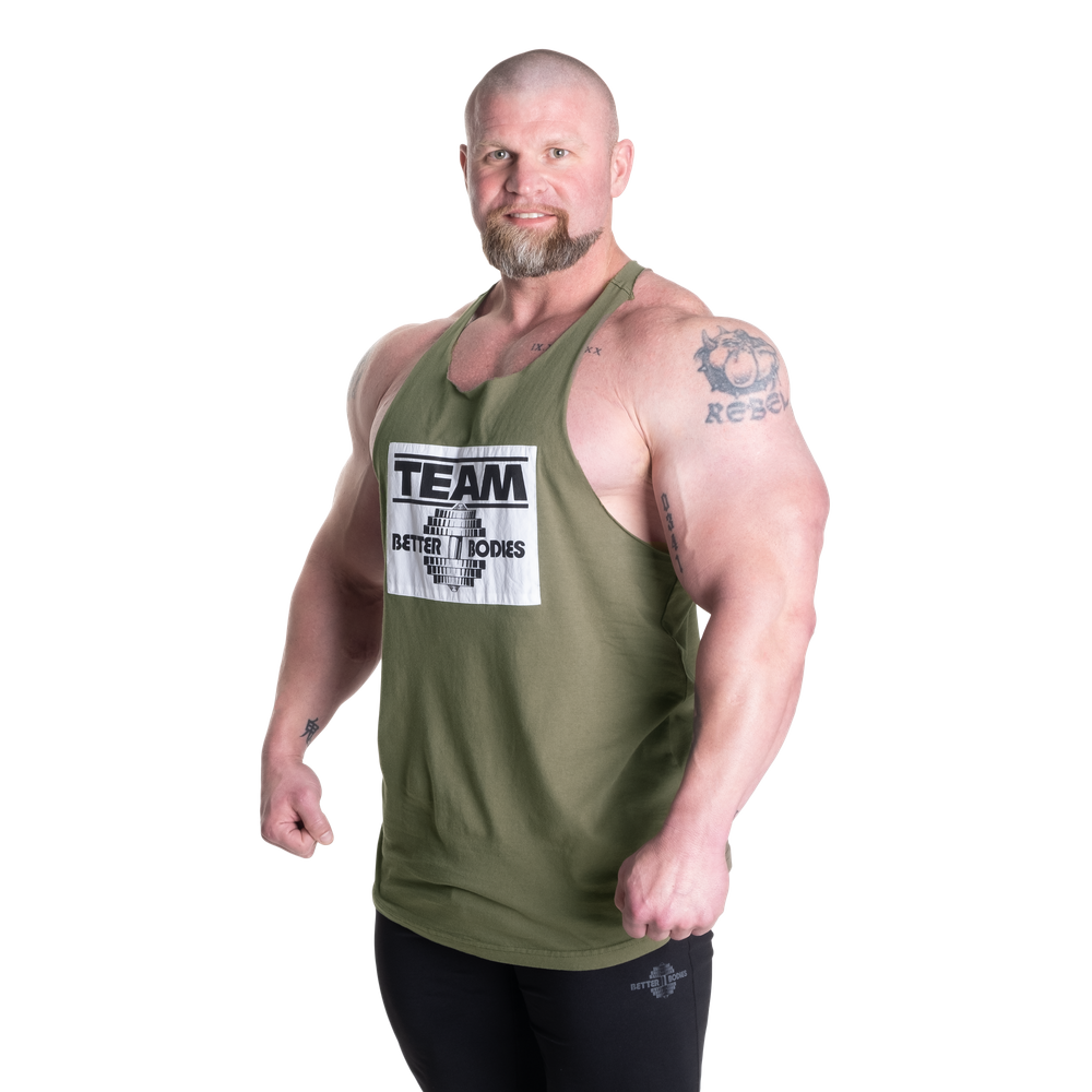 Better Bodies Old school stringer,Washed Green