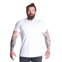 Better Bodies Standard Tee, V-Neck Tapered Tee, White