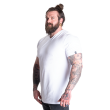 Better Bodies Standard Tee, V-Neck Tapered Tee, White