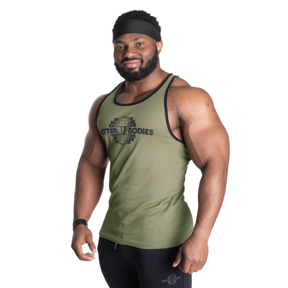 Better Bodies Dumbbell T-Back, Washed Green