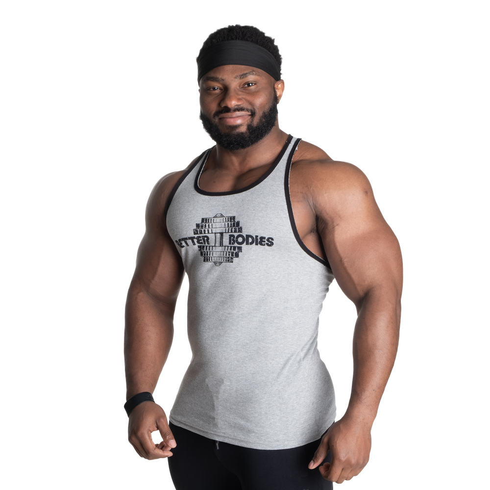 Better Bodies Dumbbell T-Back, Grey Melange