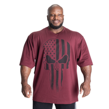 Better Bodies Skull Union Iron Tee, Maroon