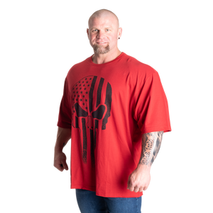 Gasp Skull Division Iron Tee, Chili Red