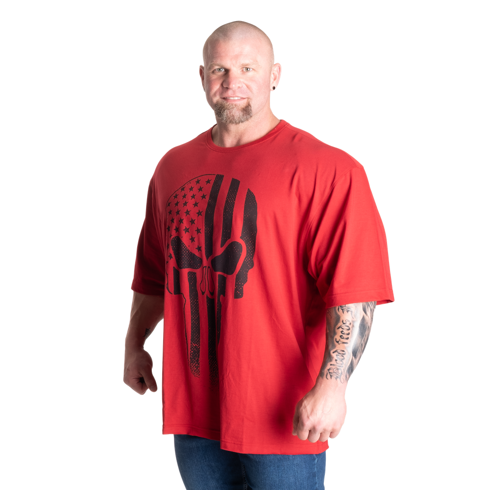 Gasp Skull Division Iron Tee, Chili Red