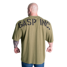 Gasp Skull Division Iron Tee, Army Green Melange