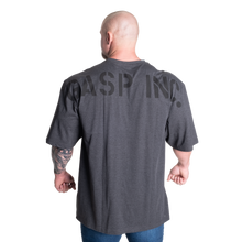 Gasp Skull Division Iron Tee, Dark Grey Melange