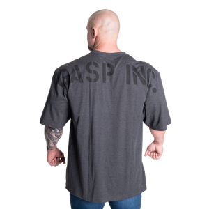 Gasp Skull Division Iron Tee, Dark Grey Melange