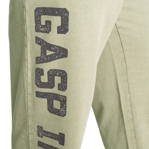 Gasp Acid Logo Sweatpant, Acid washed green Regural Length