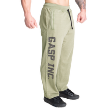 Gasp Acid Logo Sweatpant, Acid washed green Long Length