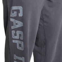 Gasp Acid Logo Sweatpant, Acid washed Black Regural Length