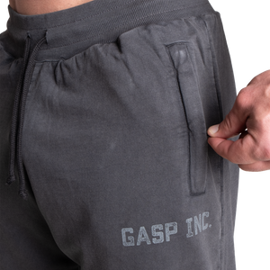 Gasp Acid  Sweatpant, Acid washed black Long Length