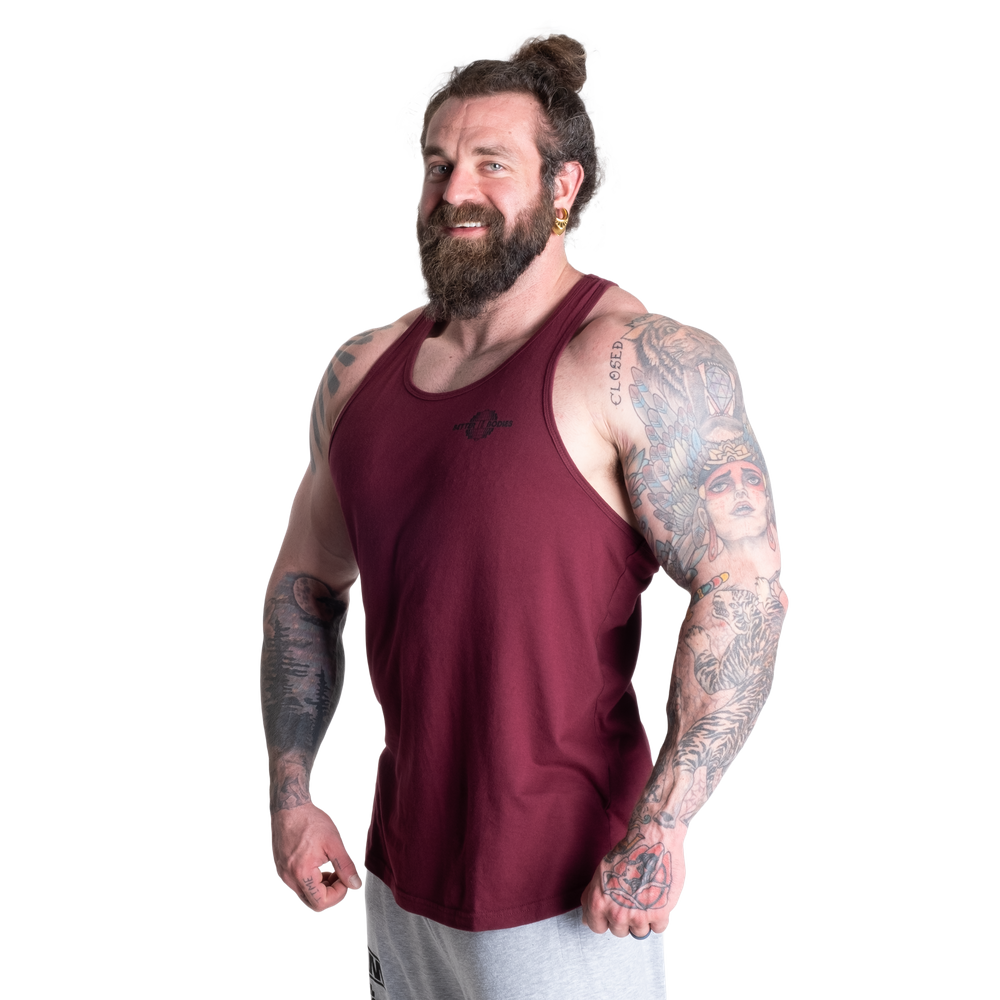 Better Bodies Essential T-Back V2,Maroon