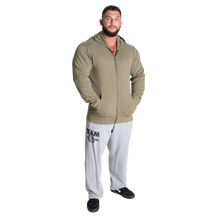 Better Bodies Light Zip Hoodie, Washed Green