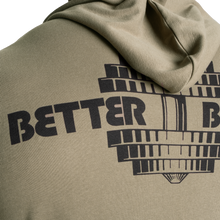 Better Bodies Light Zip Hoodie, Washed Green