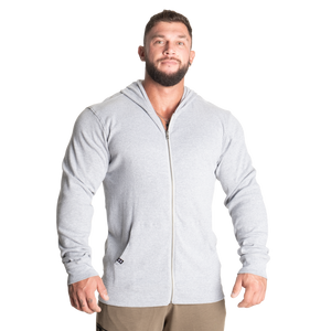 Better Bodies Light Zip Hoodie, Light Grey Melange