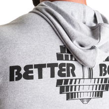 Better Bodies Light Zip Hoodie, Light Grey Melange