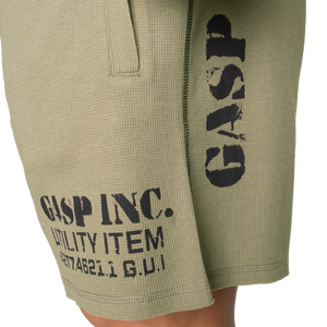 Gasp Thermal shorts 6", Washed Green