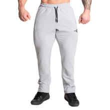 Better Bodies Original Standard Sweatpants, Light Grey Melange Long Length