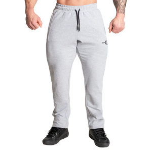 Better Bodies Original Standard Sweatpants, Light Grey Melange Long Length