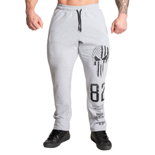 Better Bodies Graphic Standard Sweatpants, Light Grey Melange Regural Length