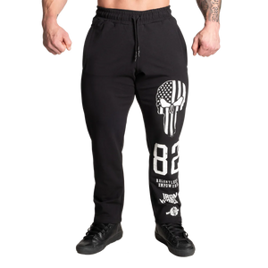 Better Bodies Graphic Standard Sweatpants, Black Regural Length