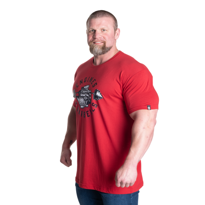 Better Bodies Engines & Barbells Tee, Chili Red