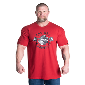 Better Bodies Engines & Barbells Tee, Chili Red