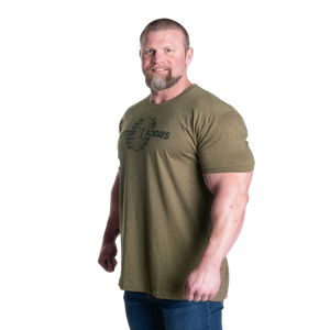 Better Bodies MJ's Relentless Roast Recruit Tee, Army Green Melange