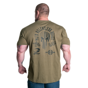 Better Bodies MJ's Relentless Roast Recruit Tee, Army Green Melange