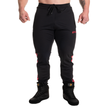 Gasp Track Suit Pants, Black/Red