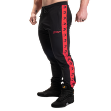 Gasp Track Suit Pants, Black/Red