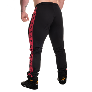 Gasp Track Suit Pants, Black/Red