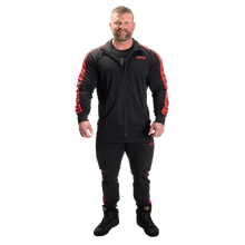 Gasp Track Suit Pants, Black/Red