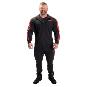 Gasp Track Suit Pants, Black/Red