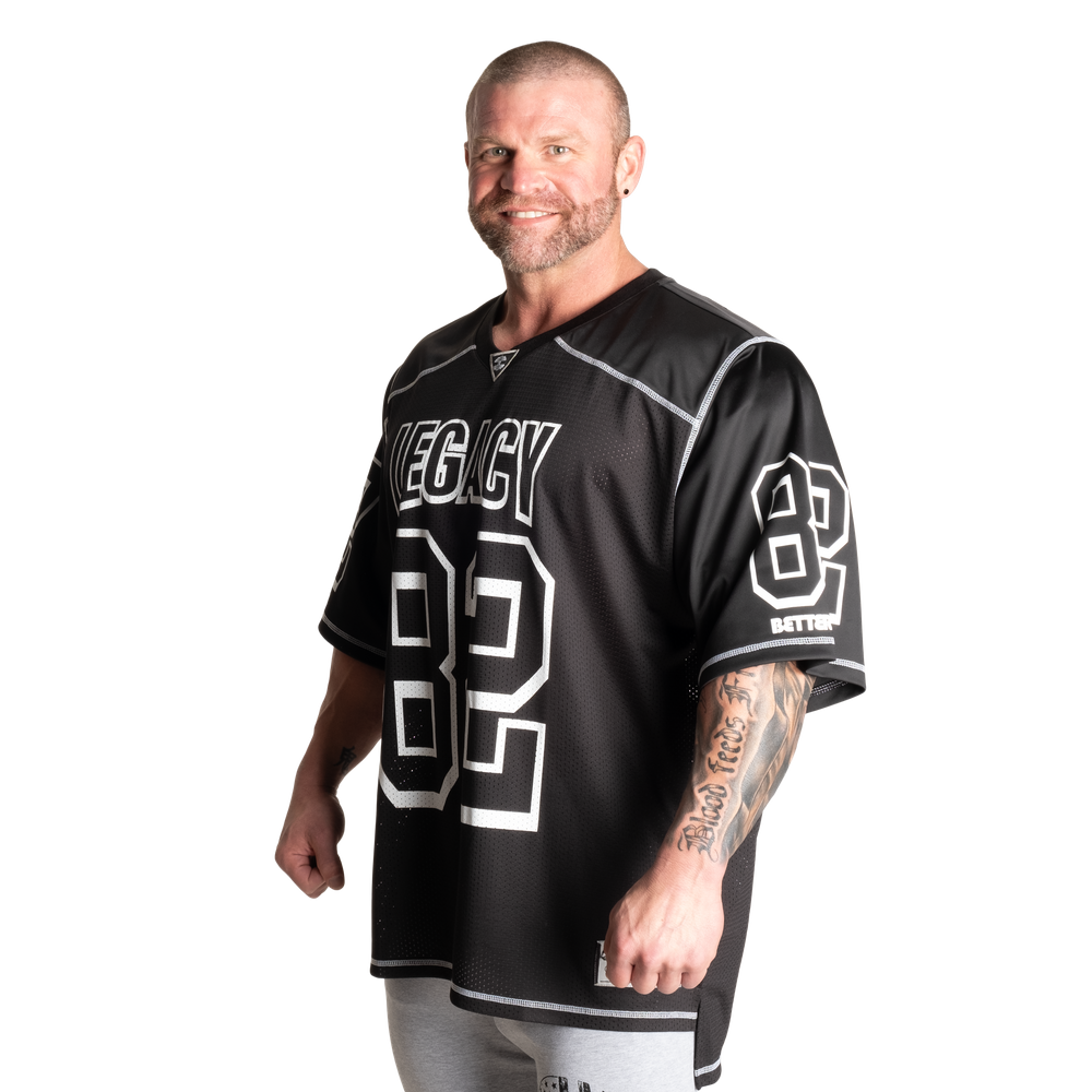 Better Bodies Legacy Football Tee , Black