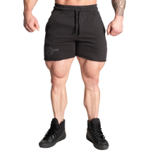 Better Bodies Old School Sweatshorts,Acid washed black