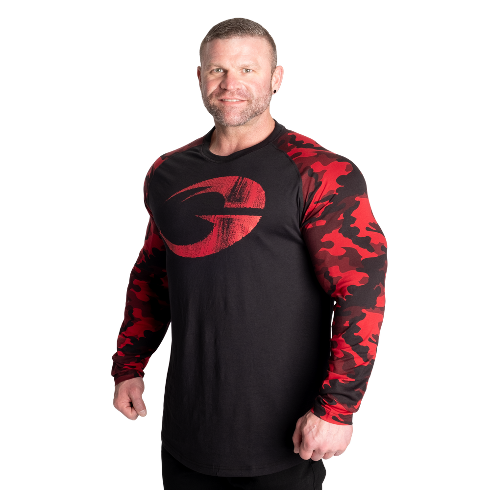 Gasp Thermal Original raglan ls, Black/Red camo