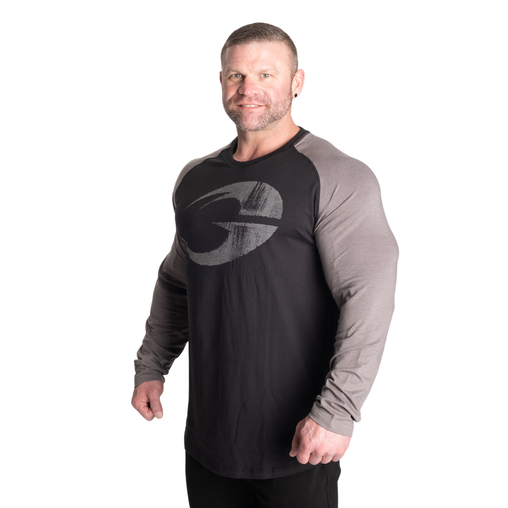 Gasp Thermal Original raglan ls, Black/Grey