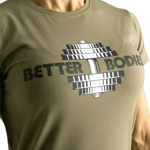 Better Bodies Regular Tee, Washed Green