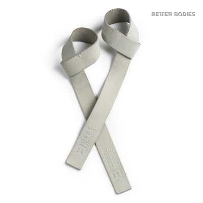 Better Bodies Leather Lifting Straps Foggy